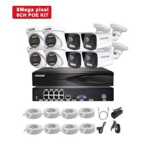 Fosvision-Système de caméra Poe IP HD 4k 8mp