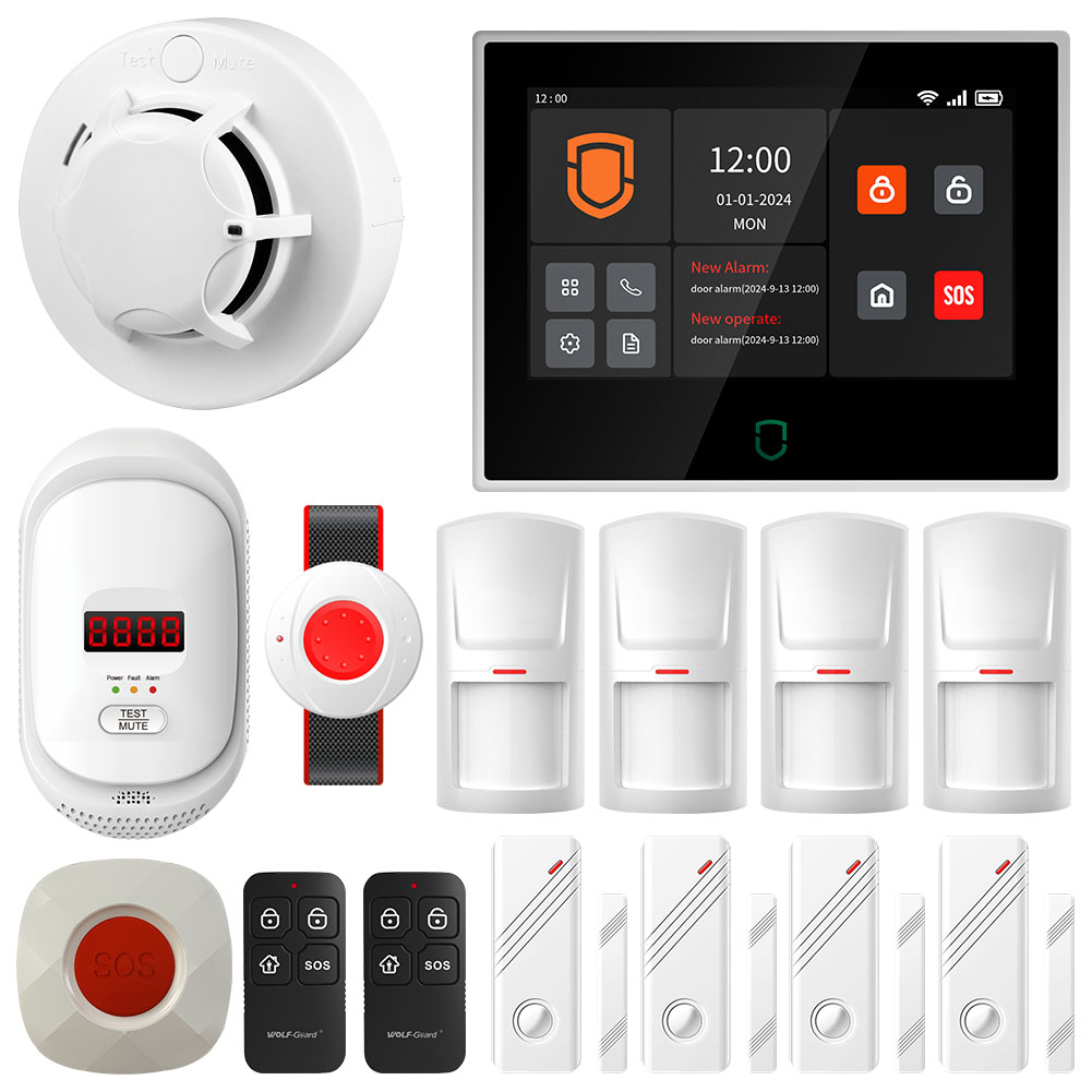 produits d'auto défense système d'alarme de sécurité maison intelligente tuya 4g gsm wifi, compatible alexa et google produits d'auto défense système d'alarme de sécurité maison intelligente tuya 4g gsm wifi, compatible alexa et google
