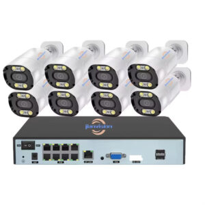 Système d'Enregistrement Vidéo de Sécurité CCTV Jianvision 8MP 8 Canaux Extérieur IP POE 4K avec Audio